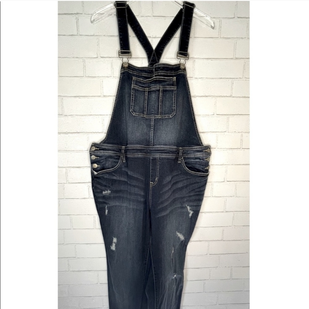 Torrid Medium Wash Denim Overalls Size 18